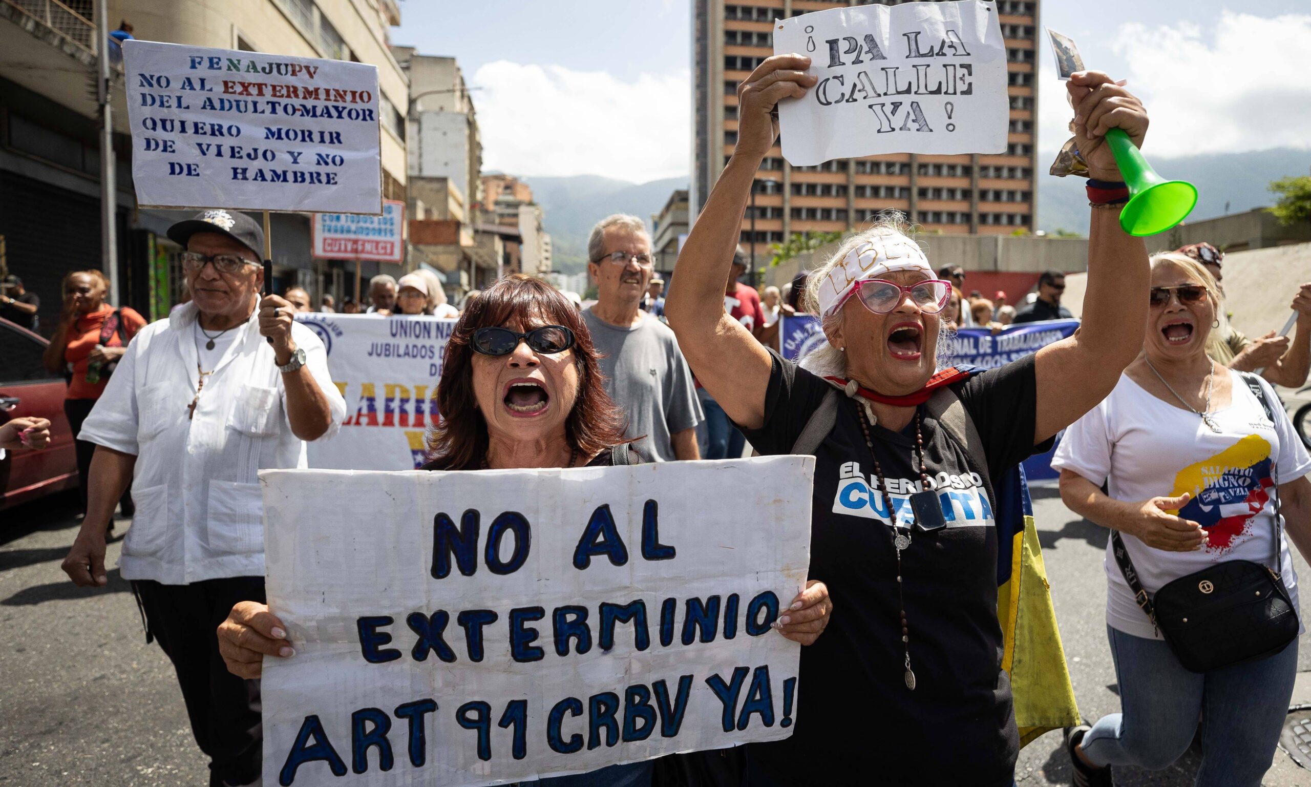 Jubilados y pensionados exigen en Caracas salarios “dignos” y con poder adquisitivo