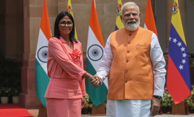 Delcy Rodríguez se reúne con Modi en pleno repunte de las ventas petroleras a India