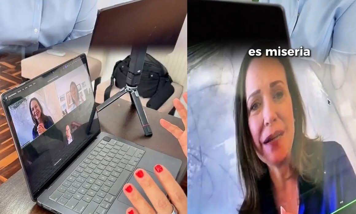 Machado y Keiko Fujimori conversan sobre la defensa de la democracia