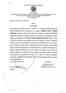 Edicto Asunto Provisional VP31-J-2026-001853
