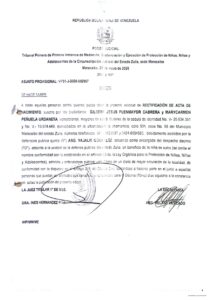Edicto Asunto Provisional VP31-J-2026-002907