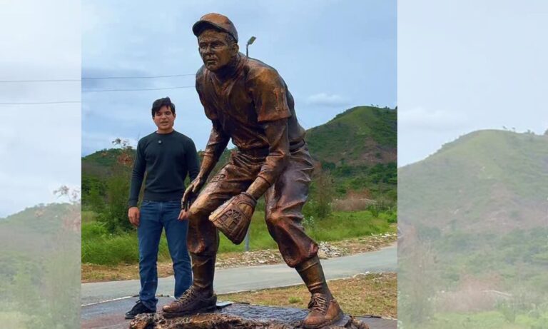 Josué Benjamín Figueroa inmortaliza a Luis Aparicio en una escultura para Maracaibo