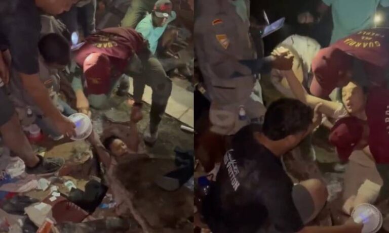 Rescatan a una joven de los escombros en La Guaira