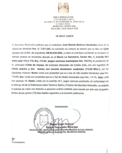 Solicitud de Ejidos Expediente Nro SM-05-039-2025