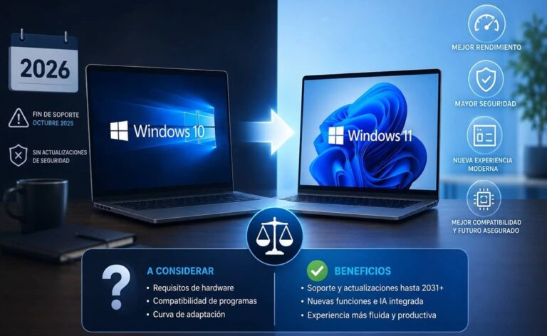 ¿Vale la pena actualizar de Windows 10 a Windows 11 en 2026?