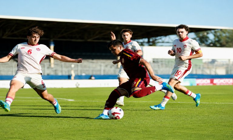 Vinotinto Sub20 no pudo con Canadá en el torneo “Maurice Revello”