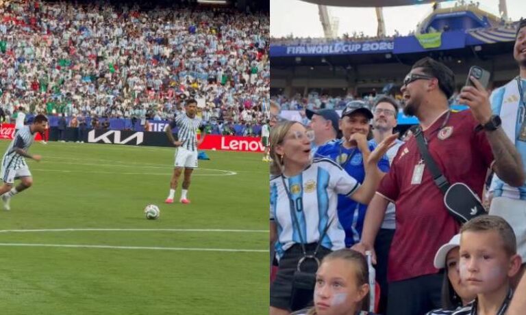Venezolano “está bendecido” tras recibir pelotazo de Lionel Messi