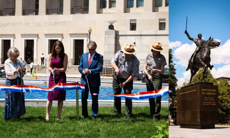 EE. UU. reabre en Washington la estatua de Simón Bolívar obsequiada por Venezuela