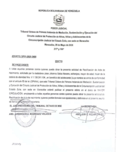 Edicto Asunto VP31-2026-2499