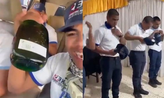 Unes expulsa a cuatro alumnos tras grabarse conduciendo con una botella de whisky
