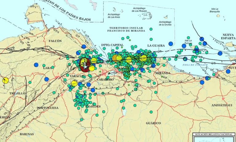 Funvisis reporta 1.600 sismos tras el doble terremoto del 24 de junio