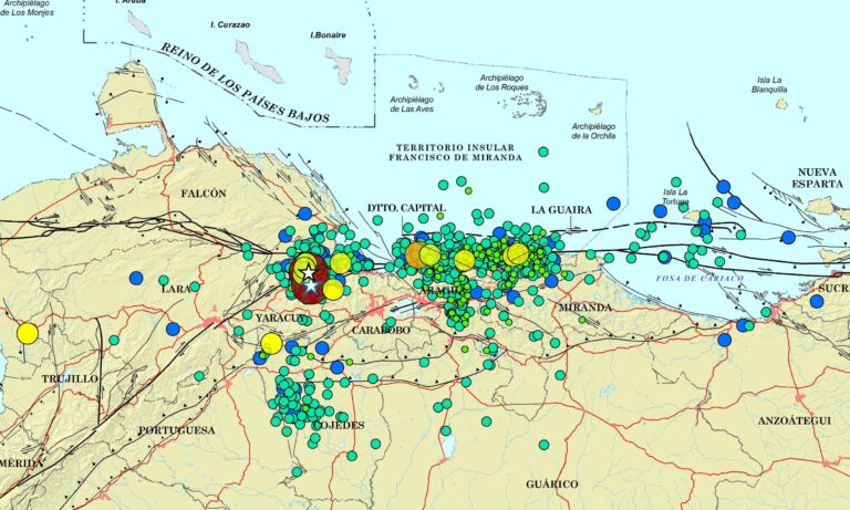 Funvisis registra 1.445 sismos tras el doble terremoto del 24 de junio