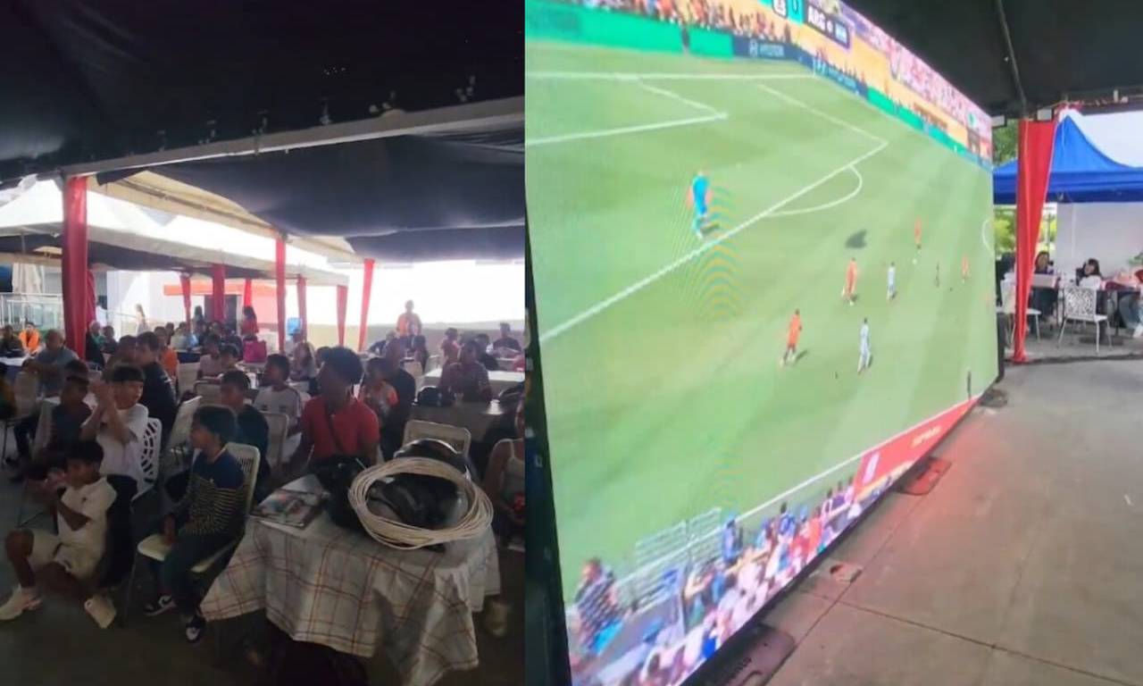 Damnificados en La Guaira se congregan en las calles para ver la final del Mundial