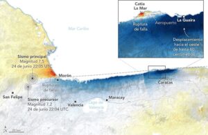 La Nasa revela que el doble terremoto desplazó hasta 60 centímetros la superficie terrestre
