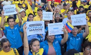 Guanipa en concentración en Maracaibo: El país necesita el regreso de Machado para avanzar a elecciones