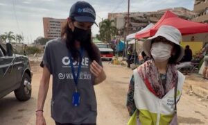 Patricia Velázquez lleva ayuda humanitaria a La Guaira tras terremotos