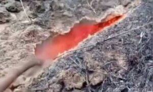 Fenómeno geológico en Táchira alerta a la población por grietas que emanan fuego