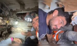 Familiares arriesgan su vida entre los escombros para recuperar cuerpos