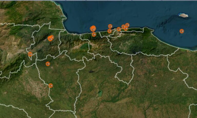 Funvisis registra al menos 20 sismos este viernes en el país