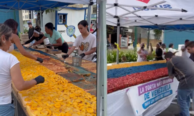 Elaboran la torta más grande de Venezuela para niños damnificados por los sismos