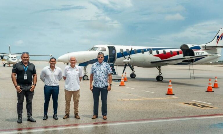 Aruba recibe primer vuelo chárter desde Caracas tras reanudación de frontera aérea