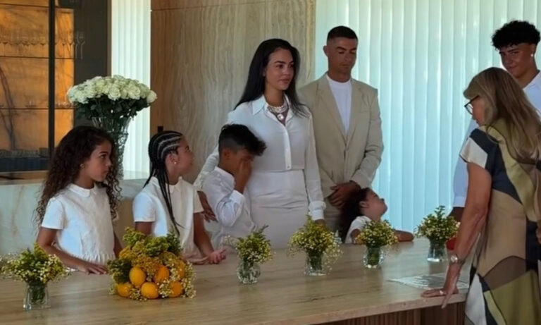 Cristiano y Georgina revelan que sellaron su amor en la intimidad de su hogar