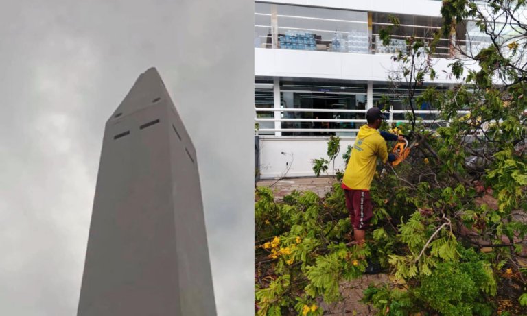 Onda tropical 40 causa algunos daños estructurales y caída de árboles en Maracaibo