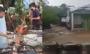 Temporal con granizo y fuertes vientos causa destrozos en el municipio Miranda