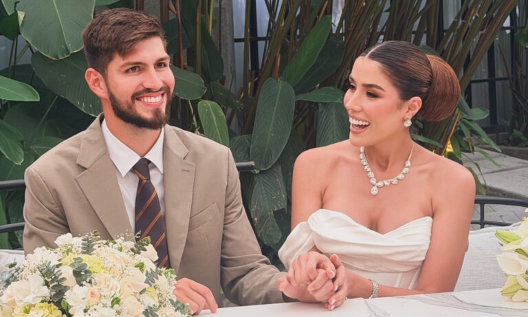 Gabriela de la Cruz se casa por el civil con el futbolista Diego Osio