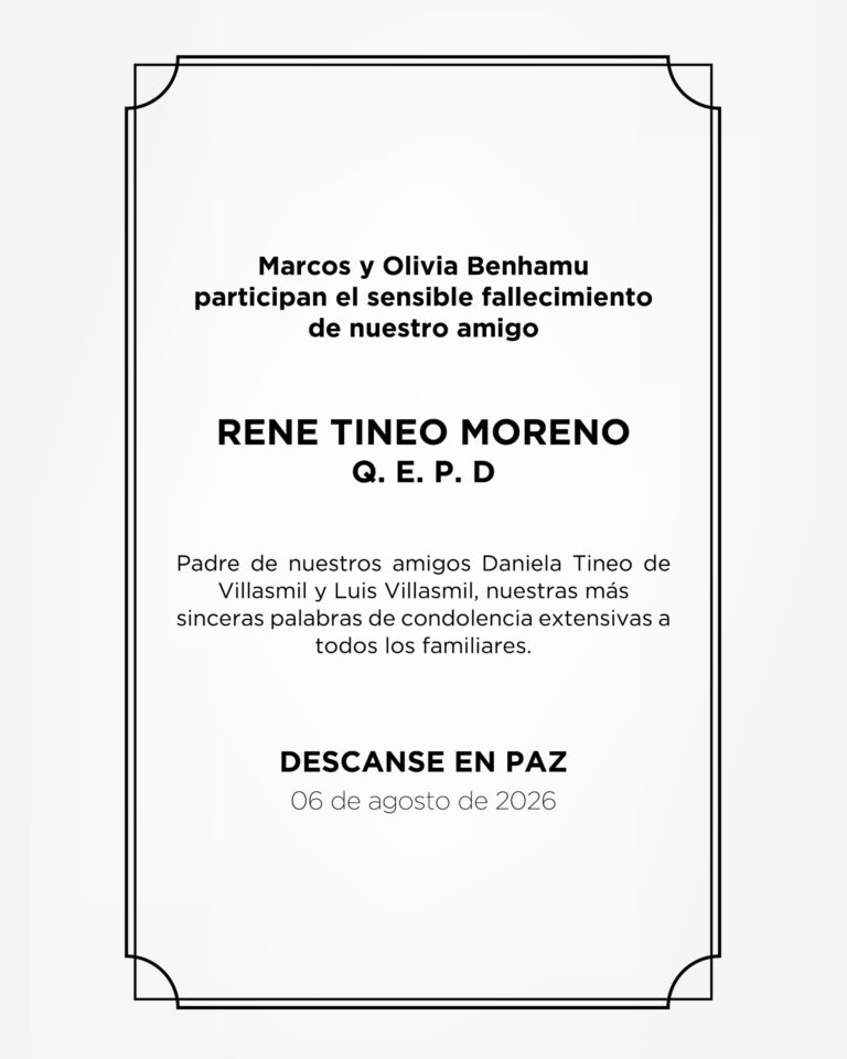 Obituario René Tineo Moreno