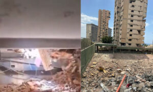 Vecinos de Los Dos Delfines denuncian daños tras demolición de torre en La Guaira