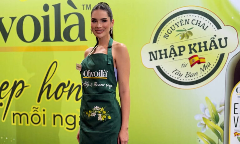 Mística Núñez sobresale en reto culinario en Miss Mundo