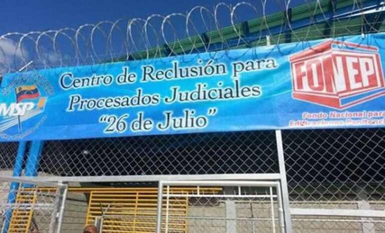 Denuncian la muerte de otro preso bajo custodia en el penal 26 de Julio de Guárico