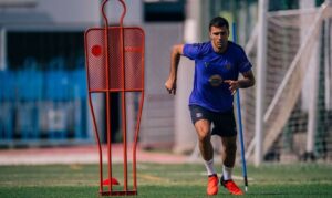 “Rodri” entrena en la Ciudad Deportiva del Barcelona