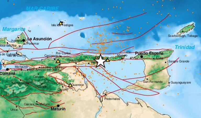 Funvisis reporta sismo de magnitud 4,2 al suroeste de Güiria