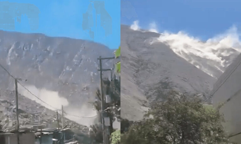 Reportan deslizamientos de tierra tras el terremoto de magnitud 7,2 en Perú