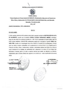 Edicto Asunto Provisional VP31-J-2026-001831