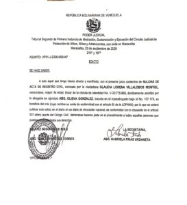 Edicto Asunto VP31-J-2026-005447