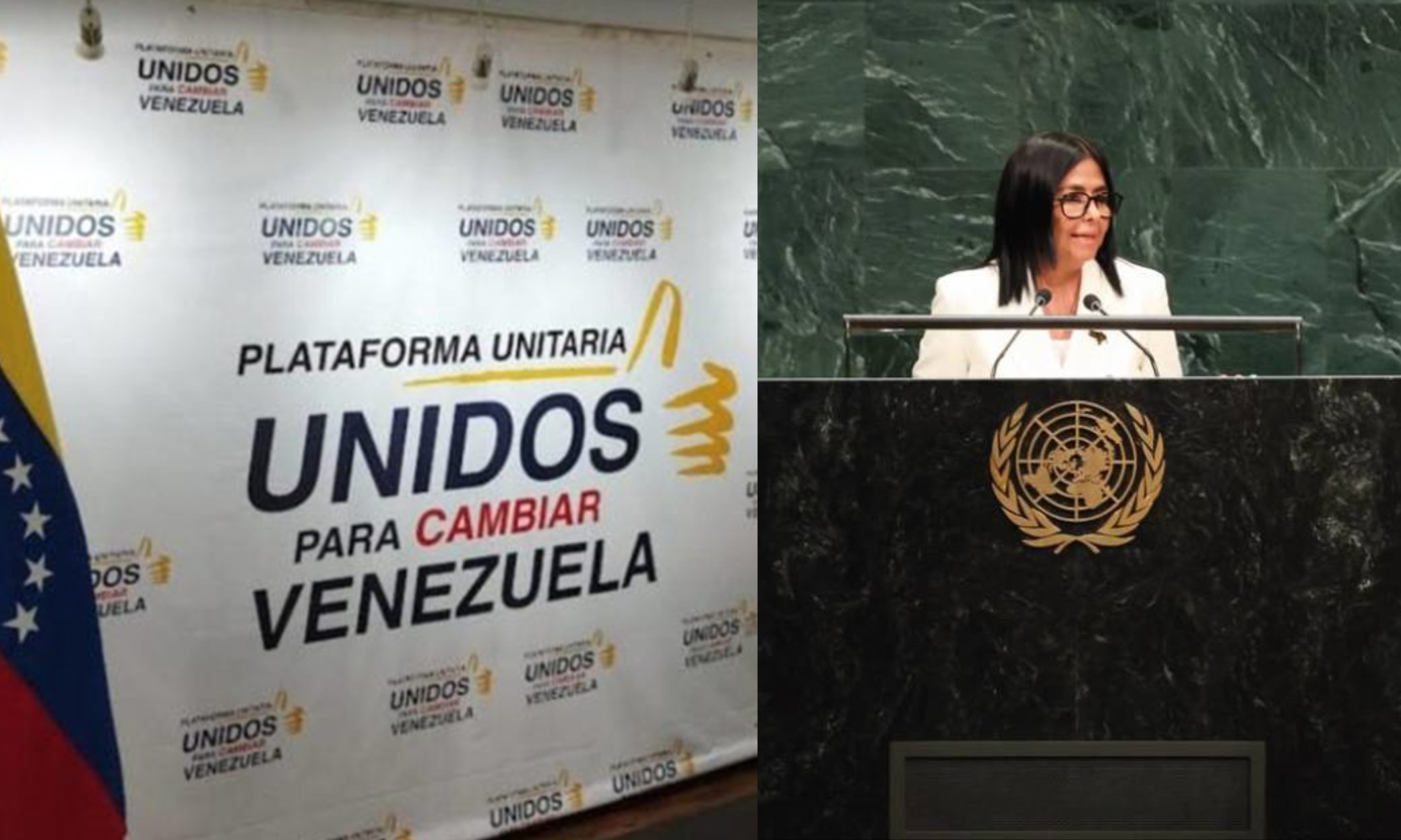La PUD pide “hechos concretos” tras el discurso de Delcy Rodríguez ante la ONU