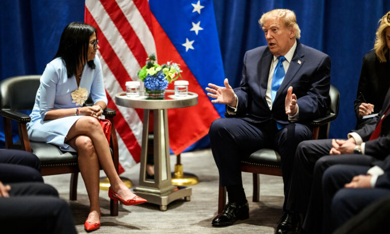 Trump confirma que habló con Delcy Rodríguez sobre elecciones: “Fue fantástica”