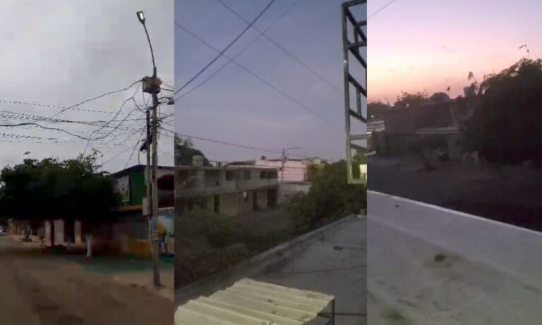 Vecinos de San Jacinto permanecen sin luz tras explosión de cable de alta tensión