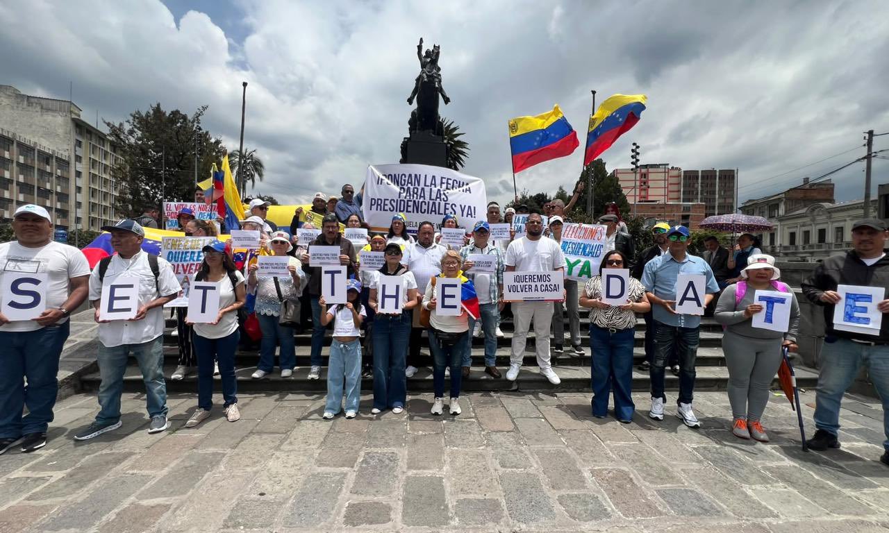 Venezolanos se concentran en 17 países para exigir una fecha para las presidenciales