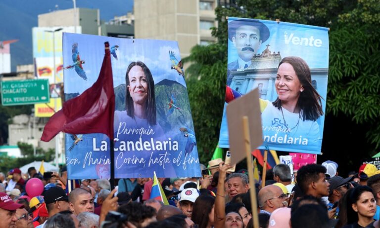 Oposición marcha en el país y apuesta por llevar a Machado a la Presidencia en 2027