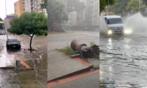 Lluvias en Caracas provocan anegaciones, caída de árboles y daños en una estructura