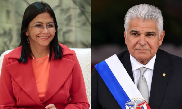 Delcy Rodríguez conversa con Mulino y le ofrece apoyo tras terremoto en Panamá