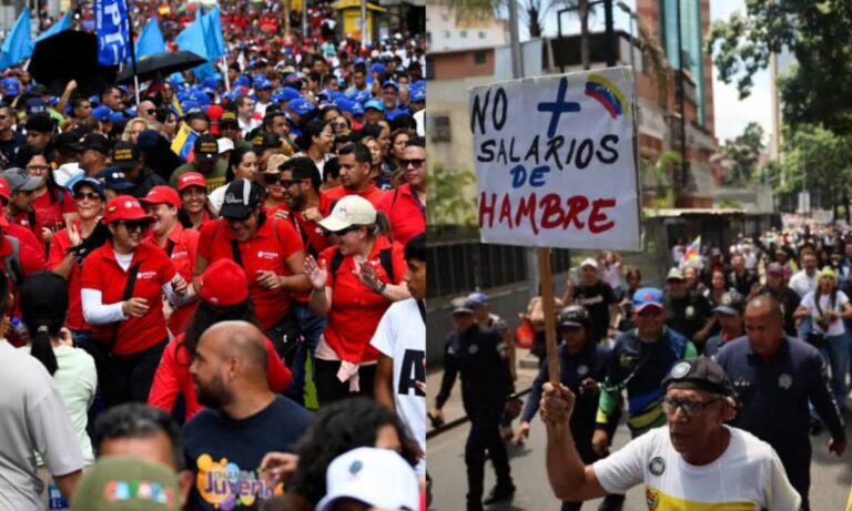 El chavismo marcha por la paz y la oposición por la liberación de los presos políticos